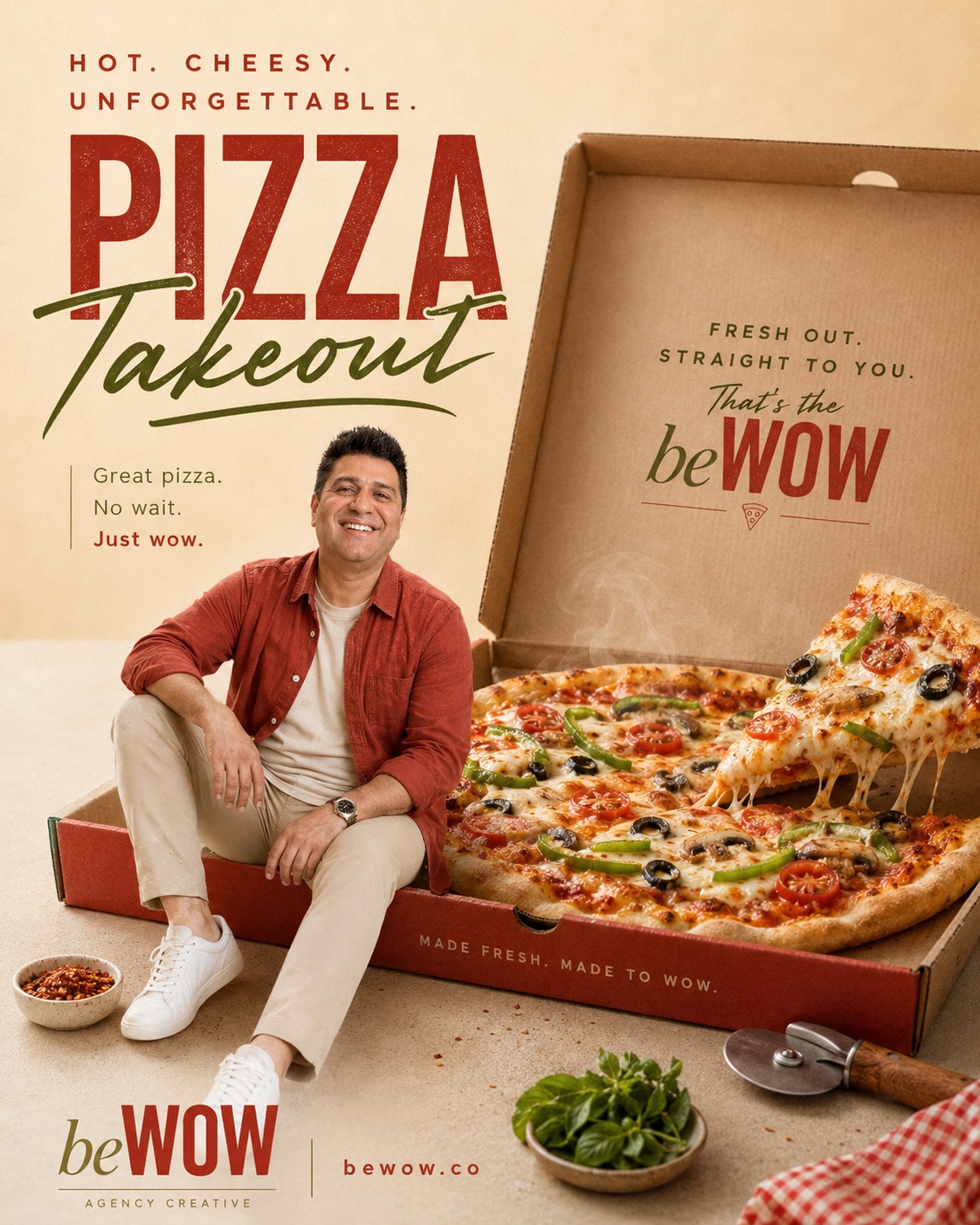 Pizza Takeout Concept Campaign — original concept campaign by beWOW